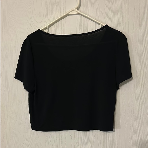 Pink Floyd Women's Black and Multicolor Short Sleeve Crop Top - Picture 2 of 5